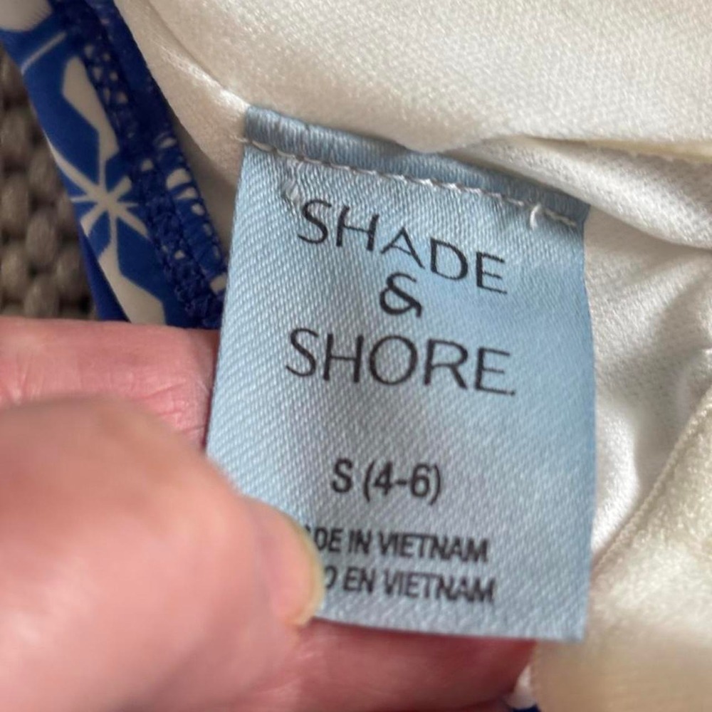 NWT SHADE & SHORE WOMEN'S HIGH LEG BALCONETTE UNDERWIRE ONE PIECE SWIMSUIT SZ S - Picture 5 of 6